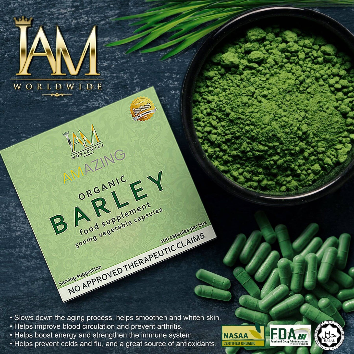Amazing Pure Oraganic Barley Capsules