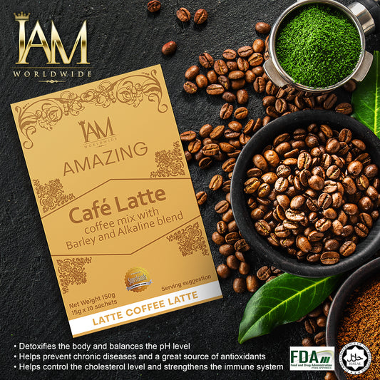 Amazing Cafe Latte with Barley and Alkaline
